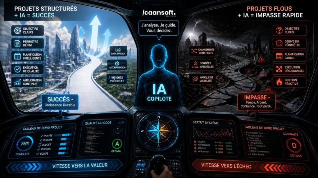 Intelligence artificielle et gestion de projets informatiques - Caansoft 2026