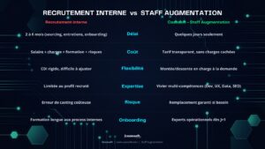 "Staff Augmentation Caansoft - renforcement équipe technique sans contrainte RH"