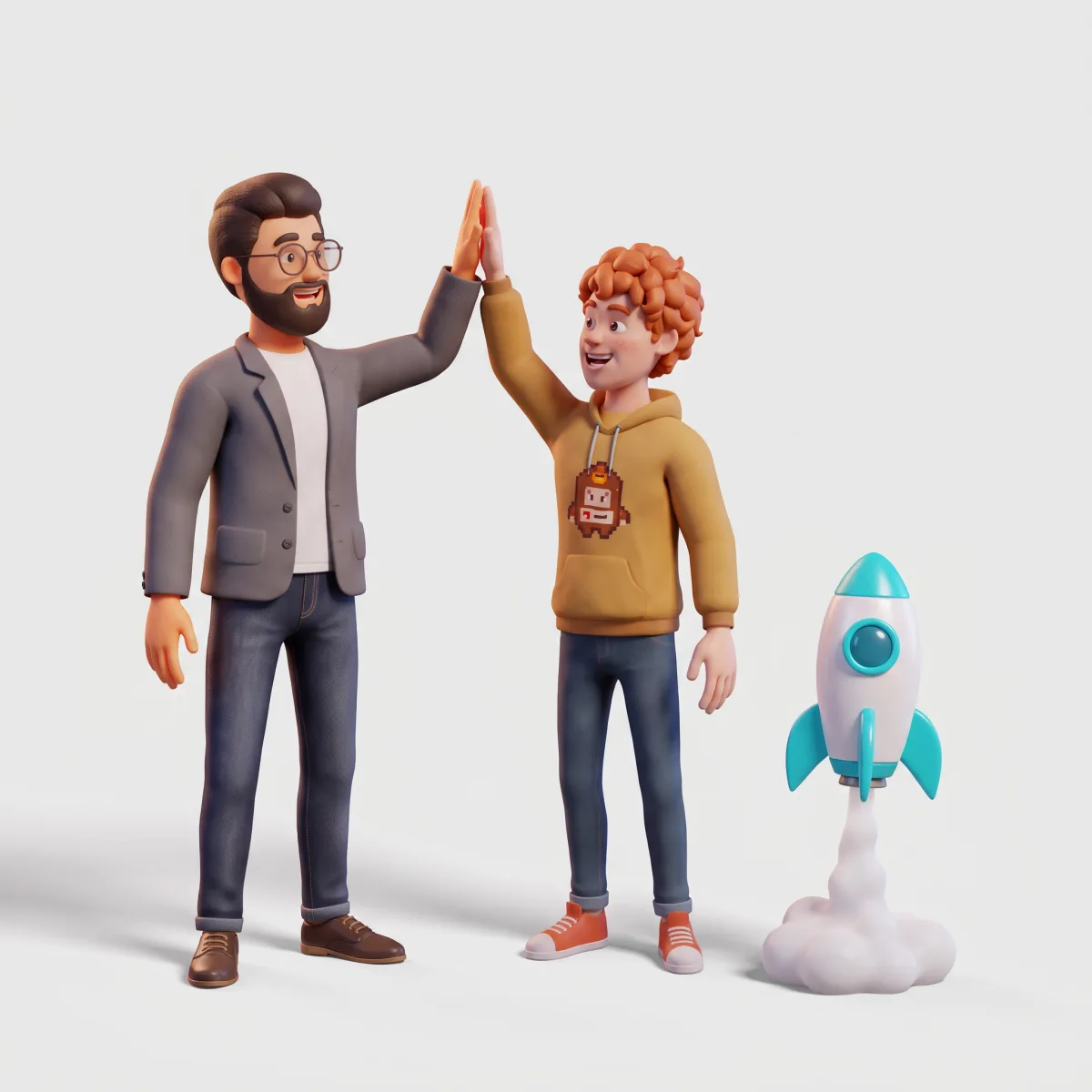 Intelligence humaine et intelligence artificielle réunies : le chef de projet et le développeur Caansoft célèbrent un lancement